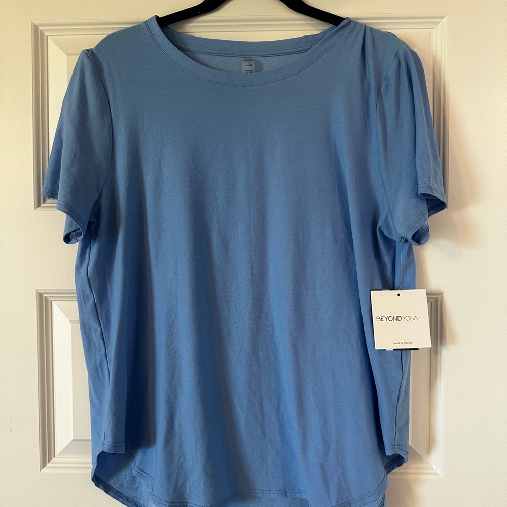 Beyond Yoga Sky Blue Tee